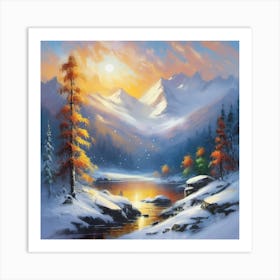 Winter Scene Art Print