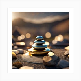 Zen Meditation Art Print