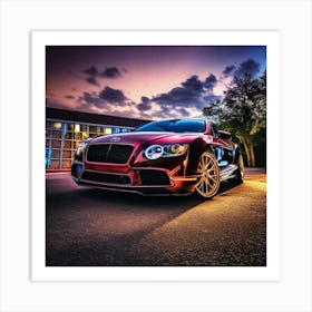 Bentley Continental Gt Art Print