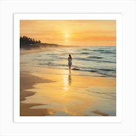 Coastal Beach Art Print