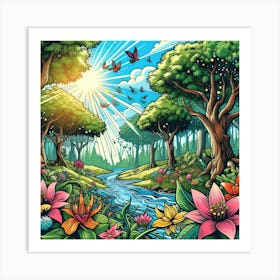 Enchanted Horizon 10 Art Print