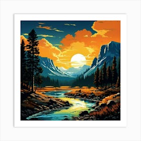 Yellowstone National Park Art Print