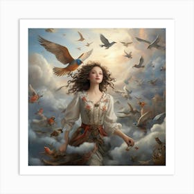 Bird In The Sky art print Art Print