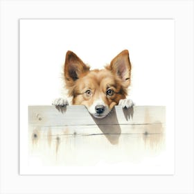 Corgi Dog Art Print