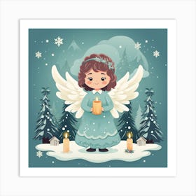 Christmas Angel 4 Art Print