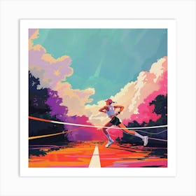 Runner In The Sky Art Print