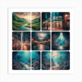 City Under The Sea Art Print