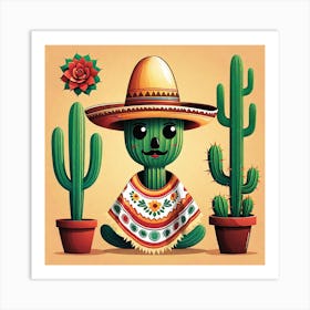 Mexican Cactus 63 Art Print