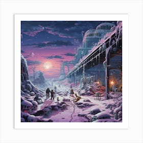 City At Night 2 Art Print