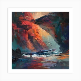 Cave Of Whales Art Print