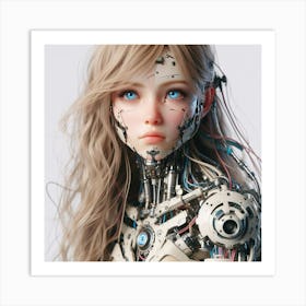 Robot Girl 28 Art Print