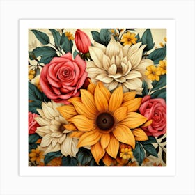 Flower Bouquet 1 Art Print