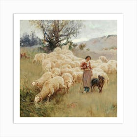 Sheeps 2 Art Print