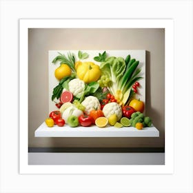 A wonderful assortment of fruits and vegetables 7 Art Print