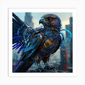 Futuristic Eagle 1 Art Print