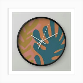 Abstract Wall Clock Art Print