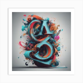 Letter A Art Print