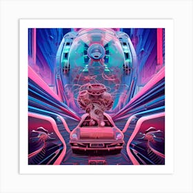 Futuristic Car 12 Art Print