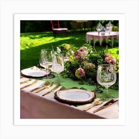 Table Setting 7 Art Print