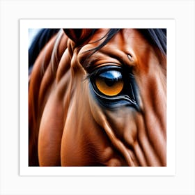 Eye Of A Horse 8 Art Print