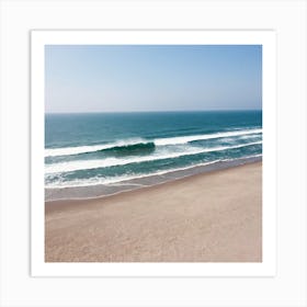 Aerial View Of A Beach 16 Art Print