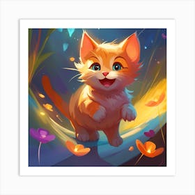 Cute Kitten Art Print