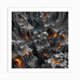 Caves Of Fire Art Print