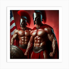 Spartan warriors Art Print