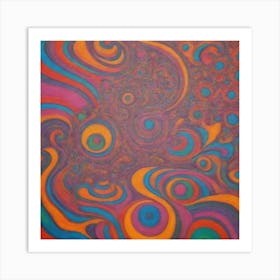 Psychedelic Swirls 2 Art Print