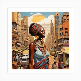 African Woman Art Print