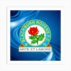 Blackburn Rovers F.C Logo Wall Art 11 Art Print