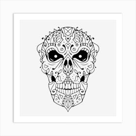 Mandala Skull 05 Art Print