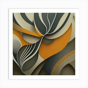 Flowing Stone Tri Tone_#2 Art Print