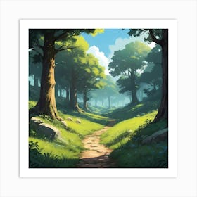 Forest Path Art Print