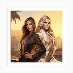 GTA Style kardashian 1 Art Print