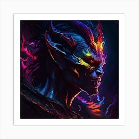 Demon Head Art Print