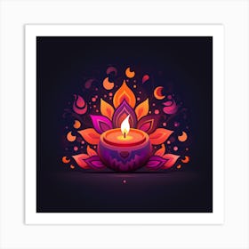 Chirag Vasani Diwali Without Gradient Flat Vector 71ec852e 6650 47dc 8f7b F95db4445084 Art Print