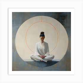 Women Meditating Abstracts By Csaba Fikker 10 Art Print