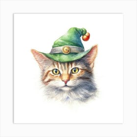 Elf Cat Portrait 3 Art Print