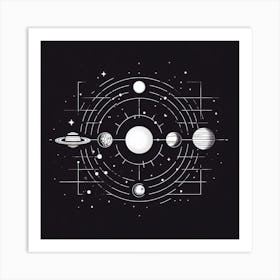 Solar System Art Print