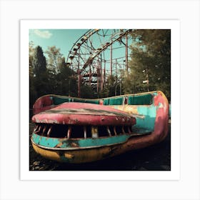 Abandoned Amusement Park 3 Art Print