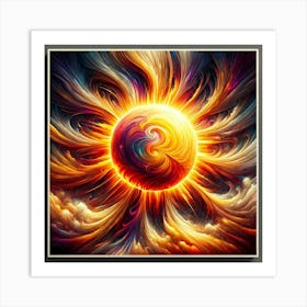 Abstract Of The Sun Art Print