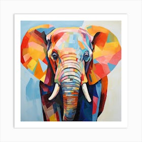 Colorful Elephant Art Print