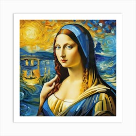 Mona Lisaftgg Art Print