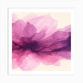 Abstract Watercolor Flower Art Print