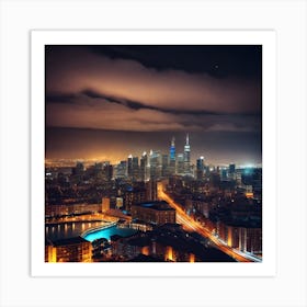 Night In Milan Art Print