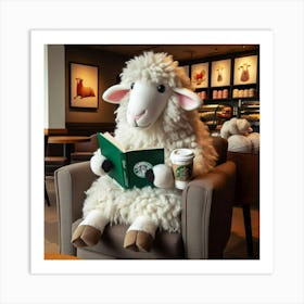 Starbucks Sheep Art Print