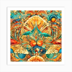 Psychedelic Painting 1 Art Print