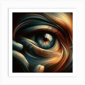 Abstract Eye Painting Art Print