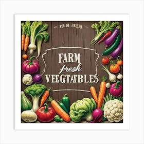 Farm Fresh Vegetables 3 Art Print